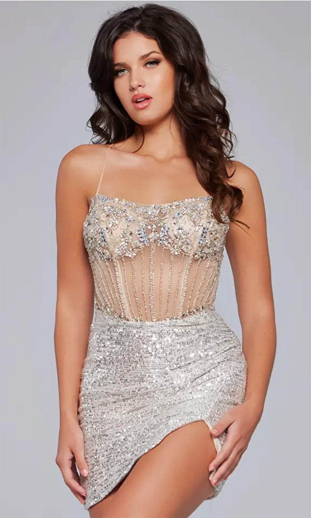 Jovani 41090 - Sleeveless Rhinestone Cocktail Dress - Image 6