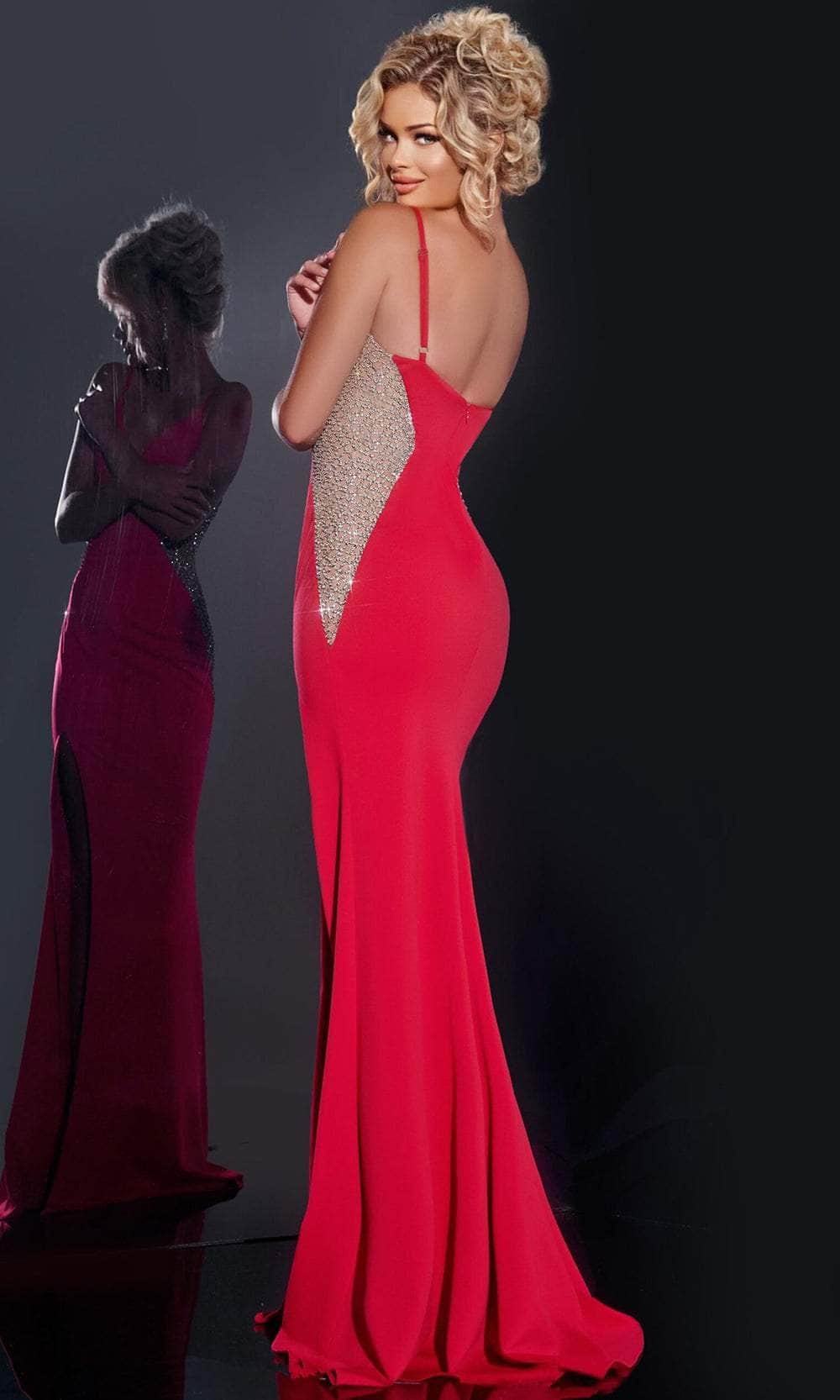 Jovani 42002 - Jewel Trimmed Prom Dress - Image 2