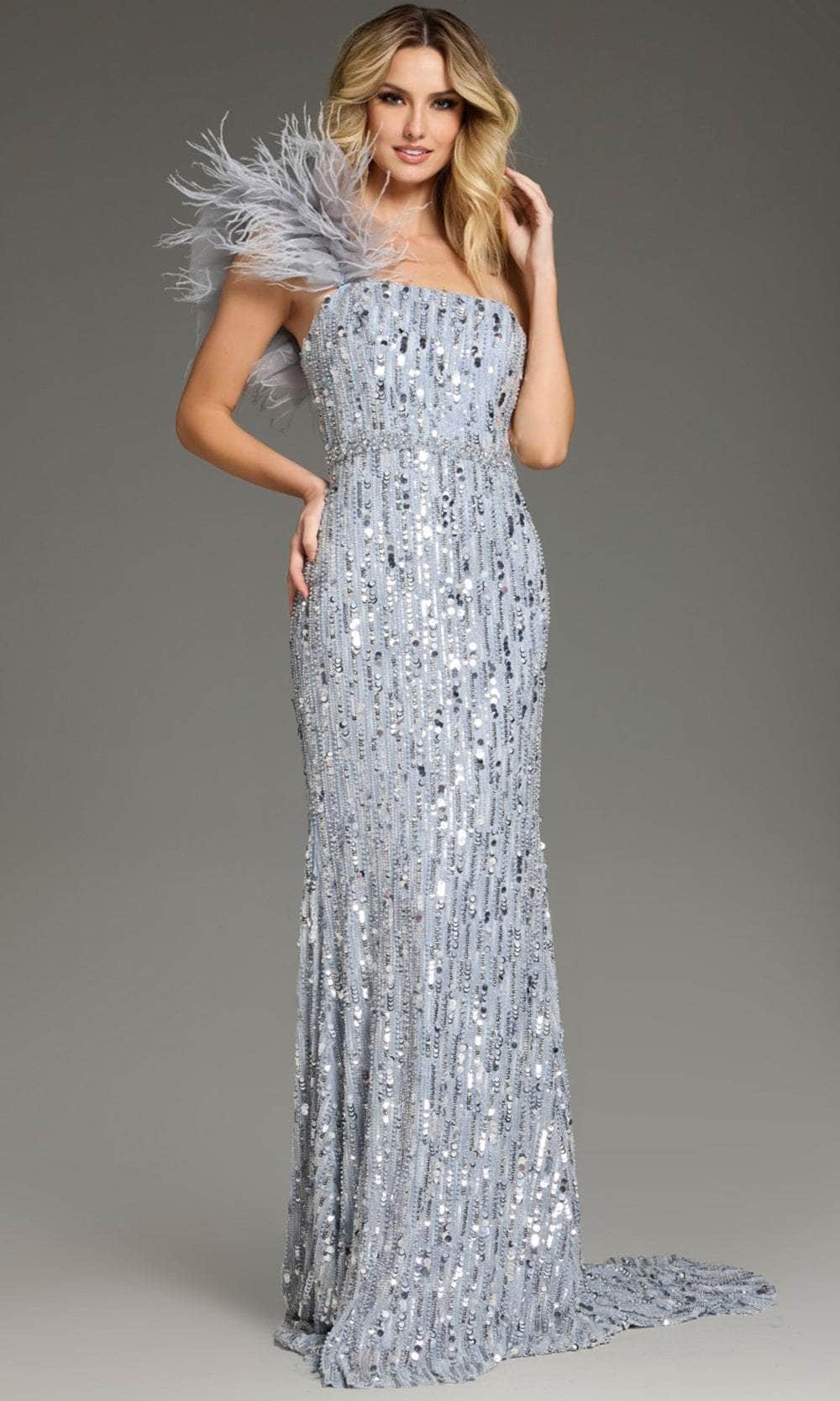 Jovani 42426 - One-Shoulder Column Prom Gown