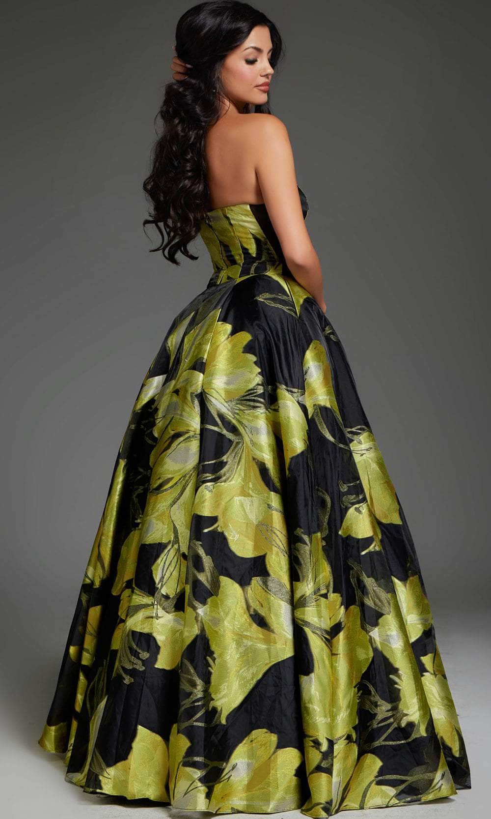 Jovani 42435 - Strapless A-Line Prom Gown - Image 2