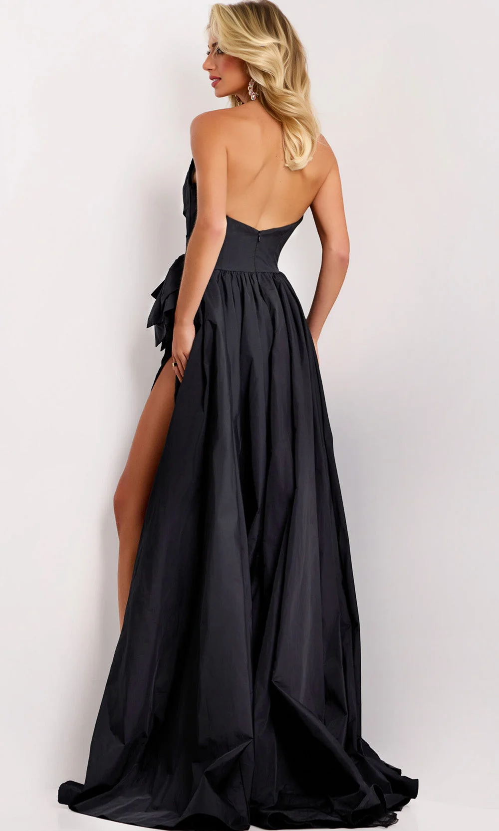 Jovani 42990 - Crystal Bow Strapless Ballgown - Image 2