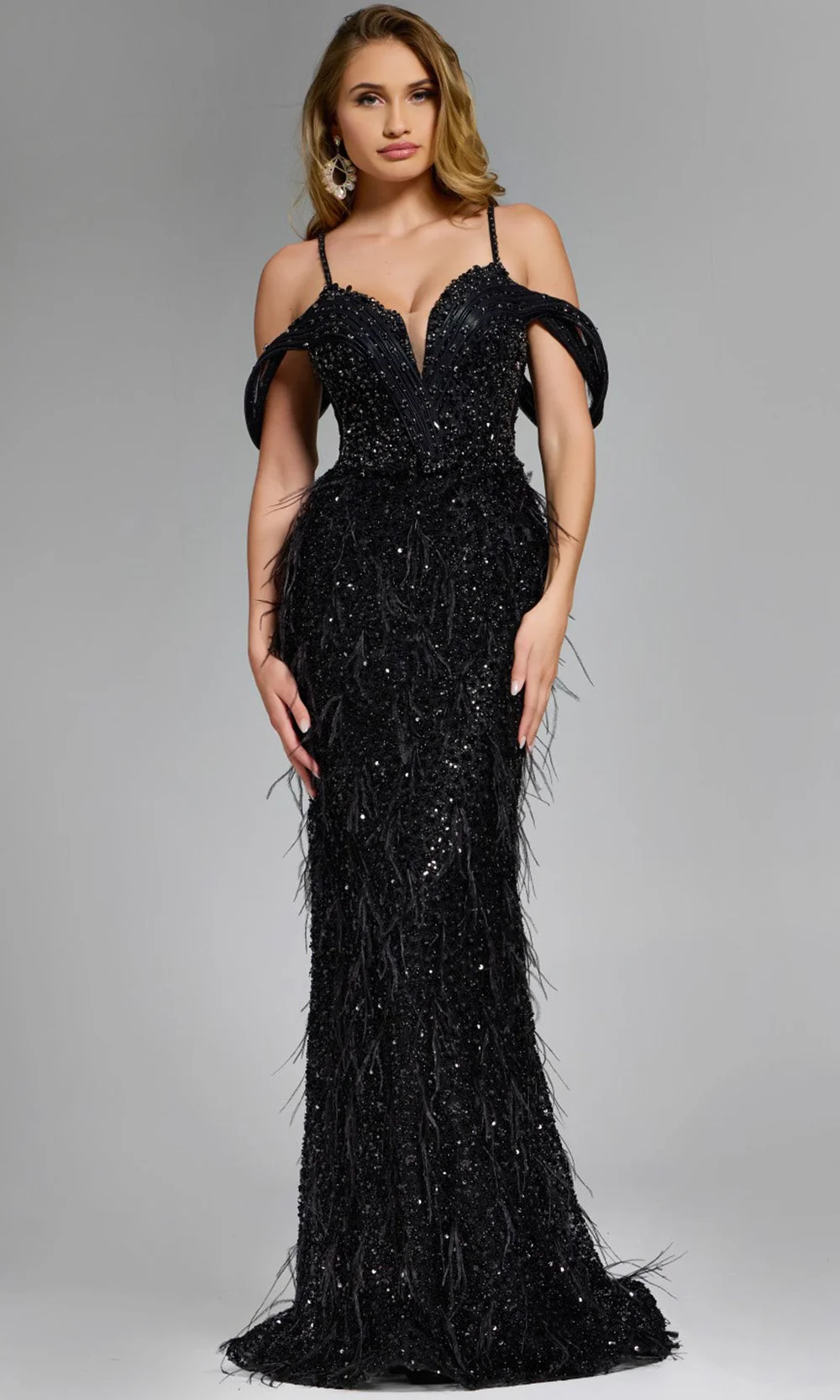 Jovani 448 - Embellished Formal Prom Dress - Image 4