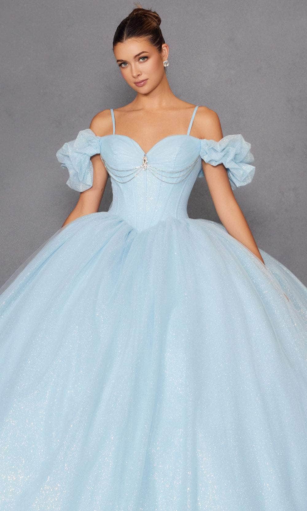 Juliet Dresses 1487H - Glitter Tulle Sweetheart Ball Gown - Image 15