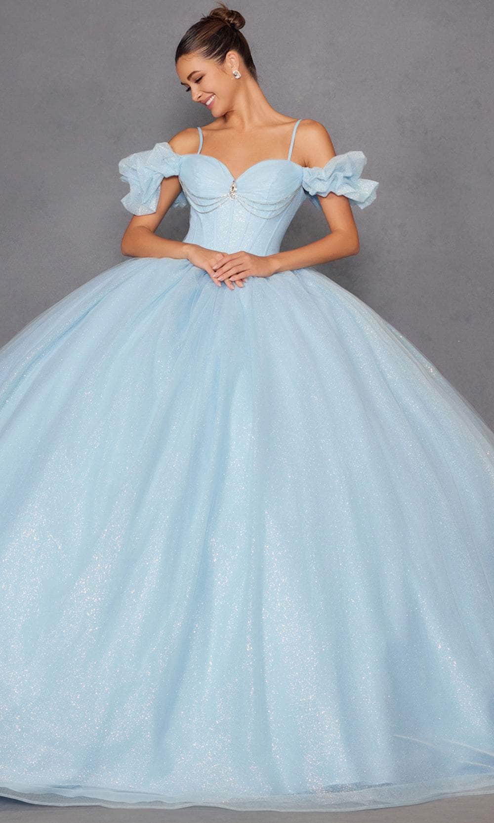 Juliet Dresses 1487H - Glitter Tulle Sweetheart Ball Gown - Image 17