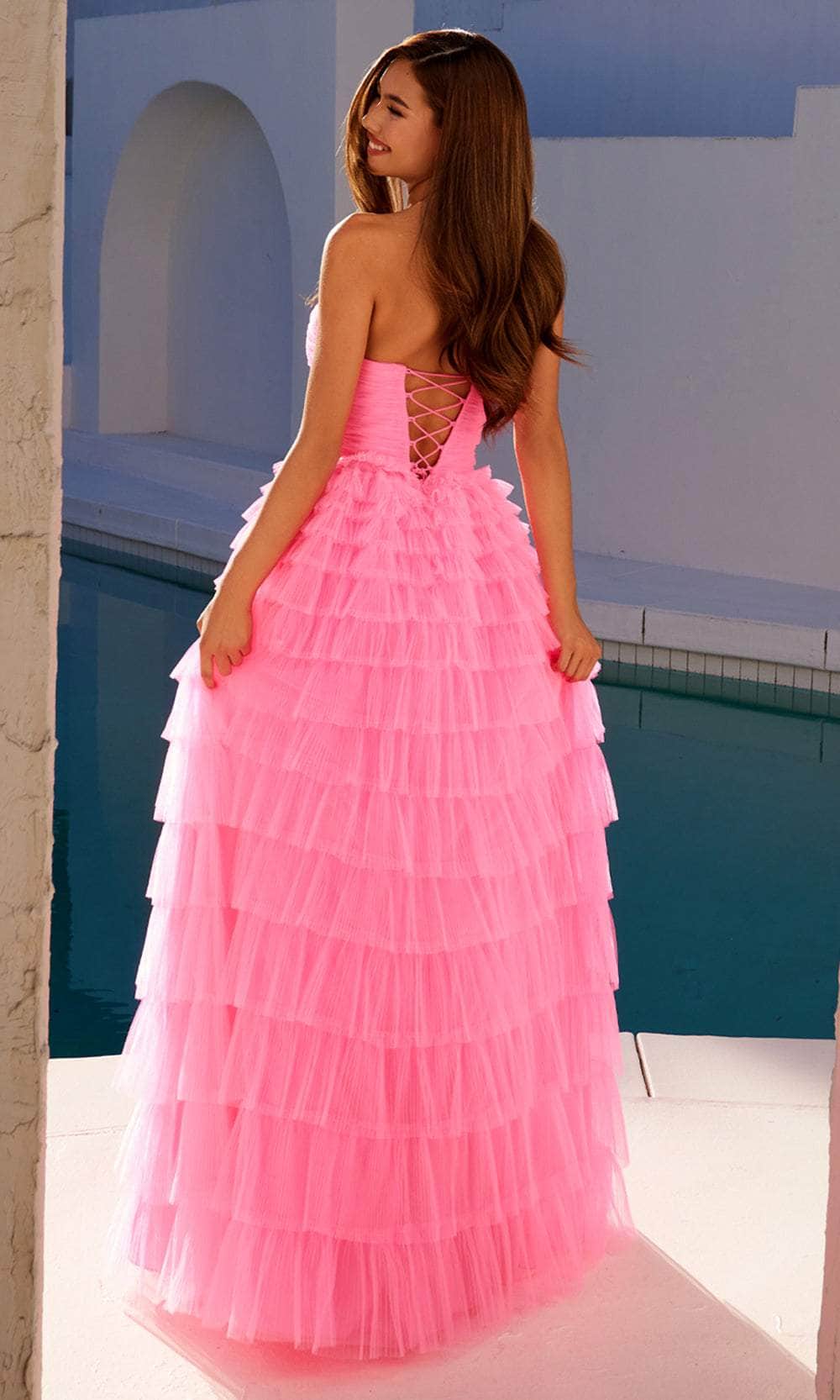 Juliet Dresses 2456H - Sweetheart Layered Tulle Gown - Image 6
