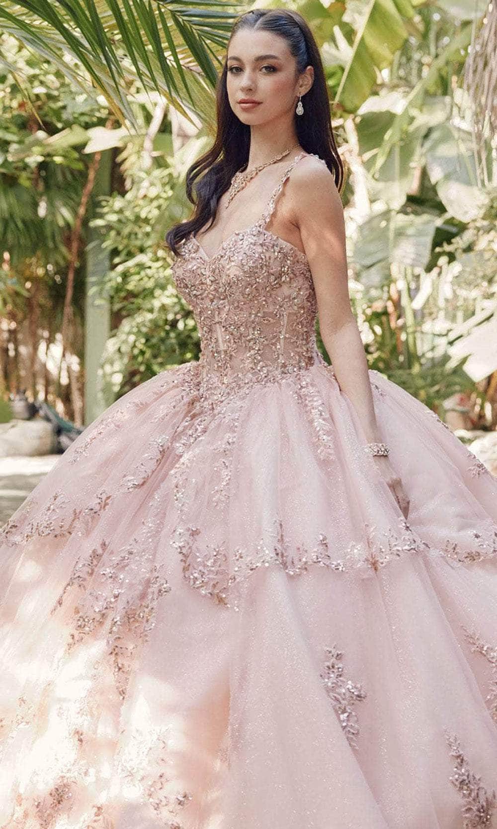 Juliet Dresses JT1450J - Beaded Embroidered Ballgown - Image 5