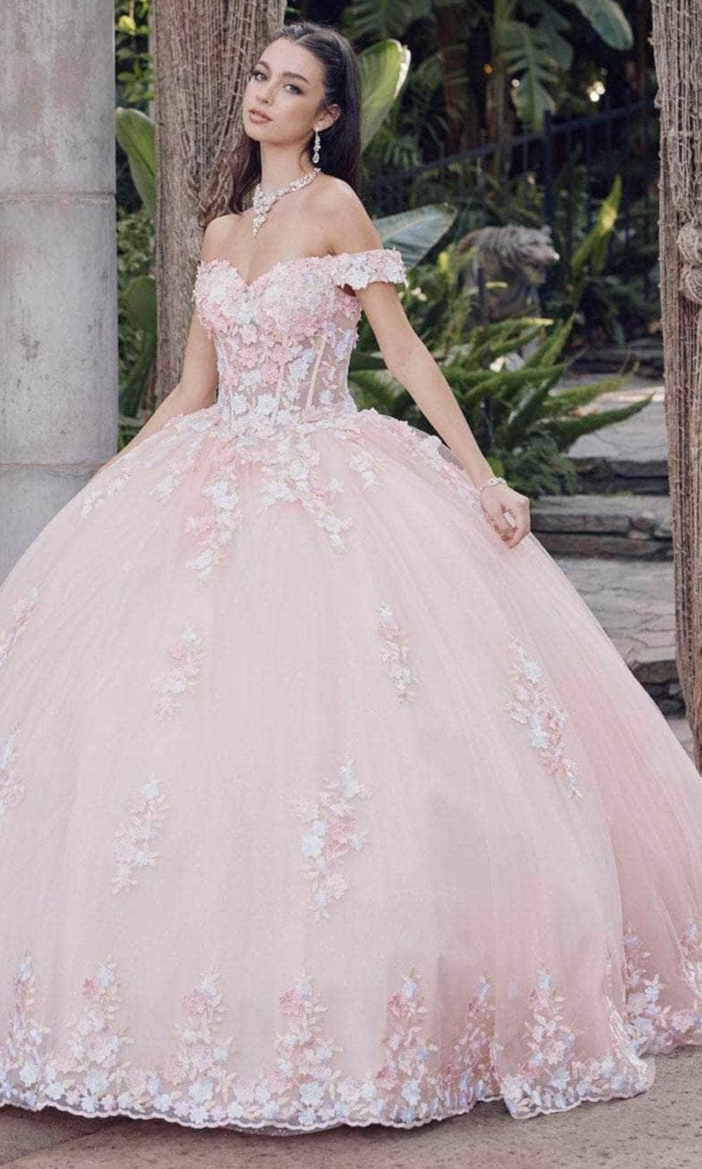 Juliet Dresses JT1460J - Off-Shoulder Sweetheart Neck Ballgown - Image 3