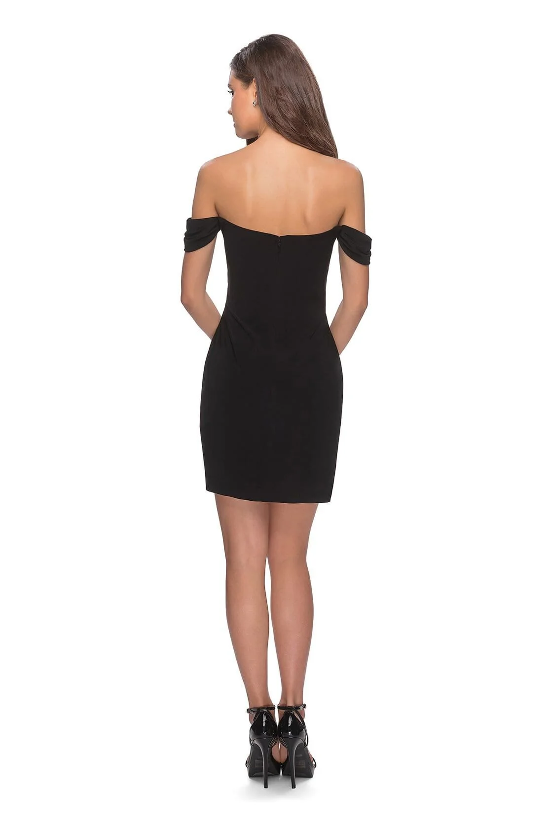La Femme 28193 - Off-Shoulder Jersey Dress - Image 2