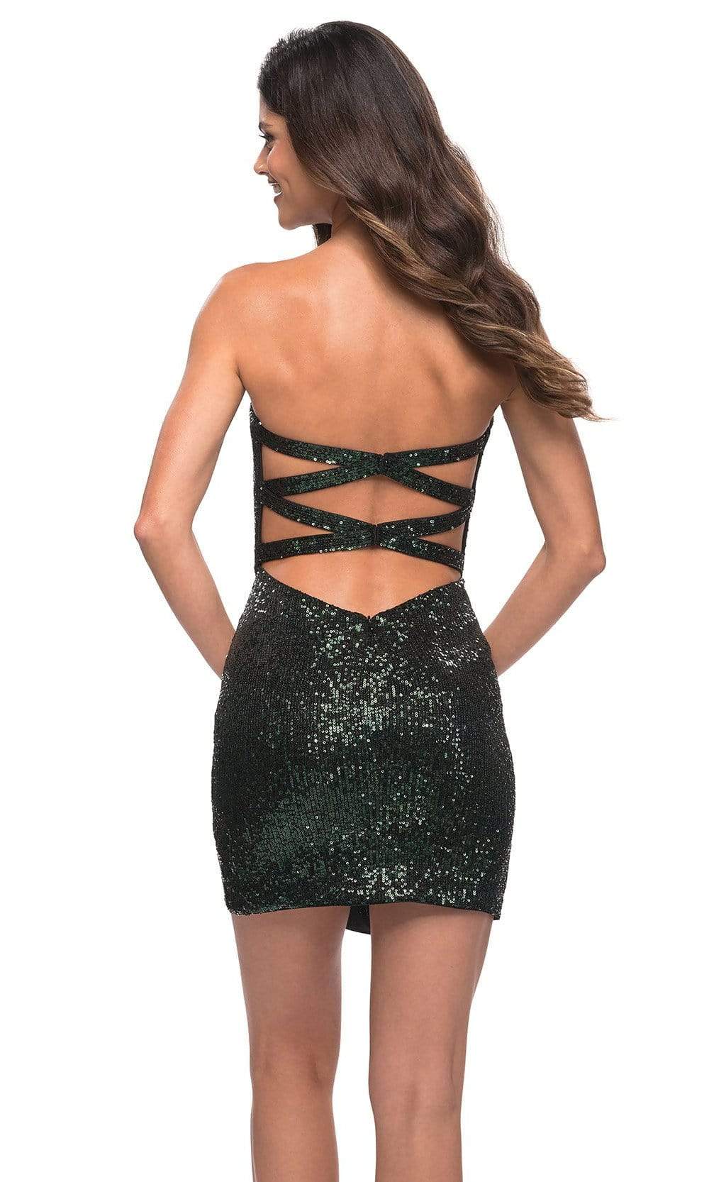 La Femme 30259 - Strapless Sequin Dress - Image 4