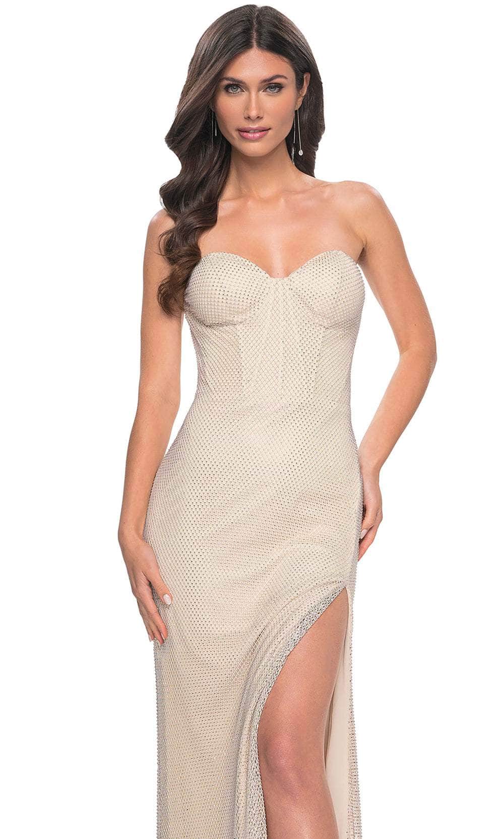 La Femme 32414 - Strapless Sweetheart Neck Prom Dress - Image 4