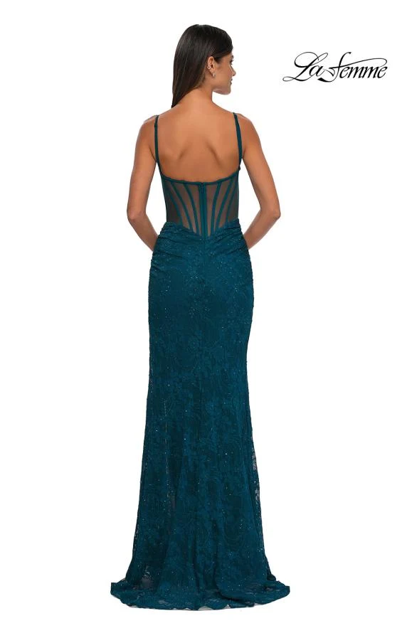 La Femme 32529 - Lace Sleeveless Prom Gown - Image 7