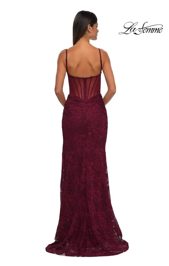 La Femme 32529 - Lace Sleeveless Prom Gown - Image 9