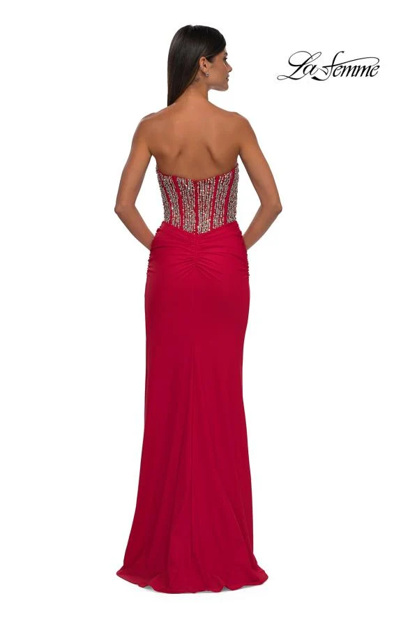La Femme 32669 - Rhinestone Corset Prom Gown - Image 17