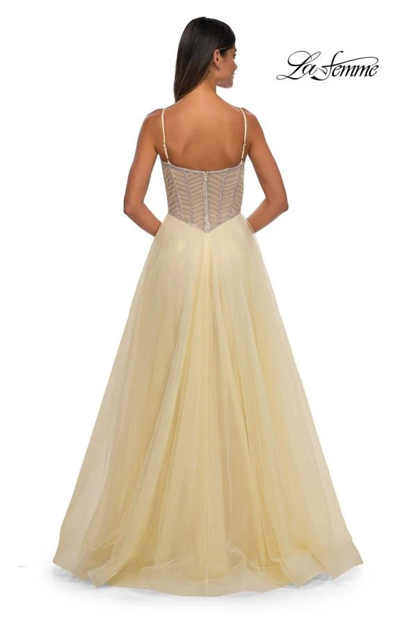 La Femme 32675 - Rhinestone Sleeveless Prom Gown - Image 13