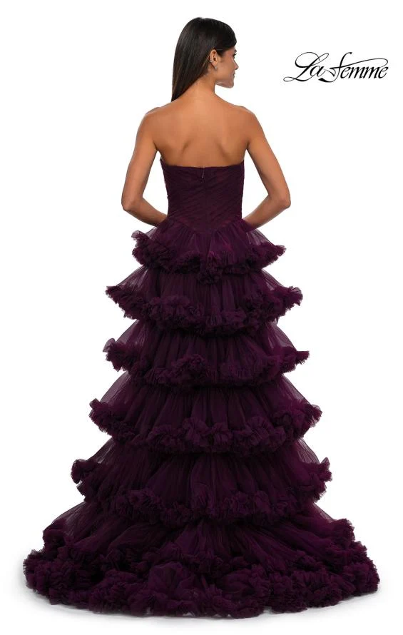 La Femme 32721 - Sweetheart Ruffled Ballgown - Image 6