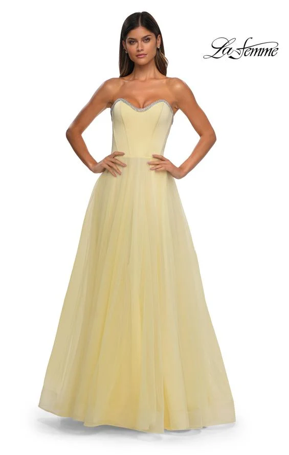 La Femme 32731 - Sweetheart A-Line Prom Gown - Image 5