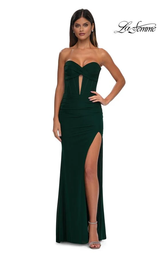La Femme 32734 - Keyhole Sweetheart Neck Prom Dress - Image 5