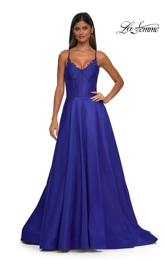 La Femme 32878 - Stunning Mikado Prom Gown - Image 19