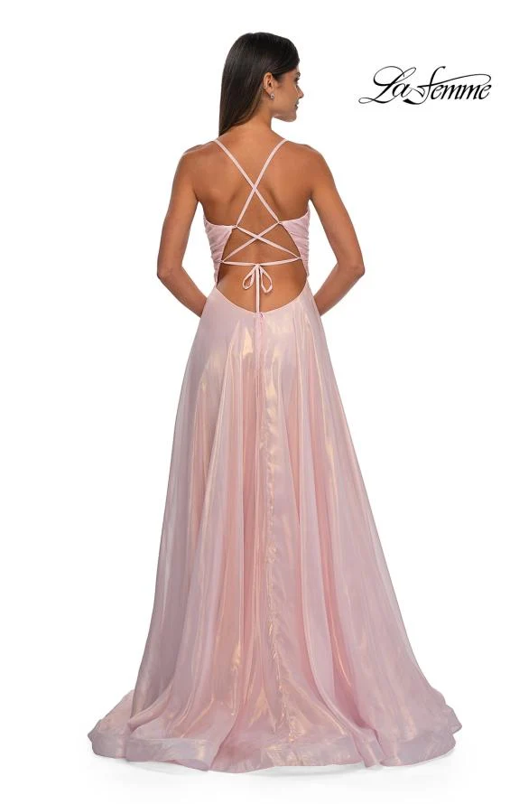 La Femme 33043 - Ruched Detail A-Line Prom Gown - Image 10