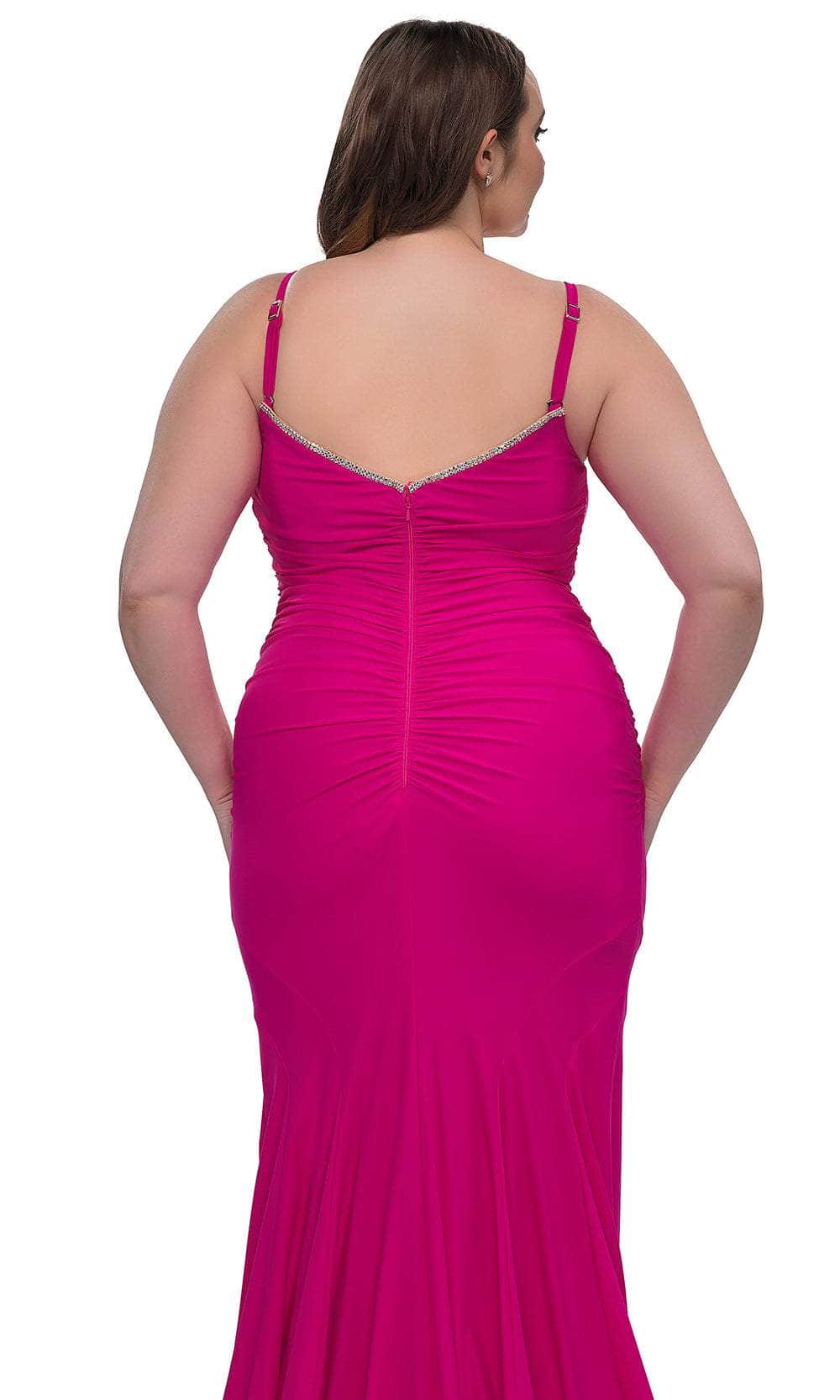 La Femme 33057 - Rhinestone Edge Evening Dress - Image 13