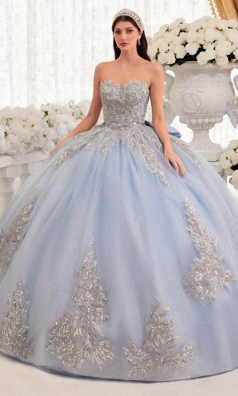 Ladivine 15715 - Bow Detailed Ballgown - Image 3