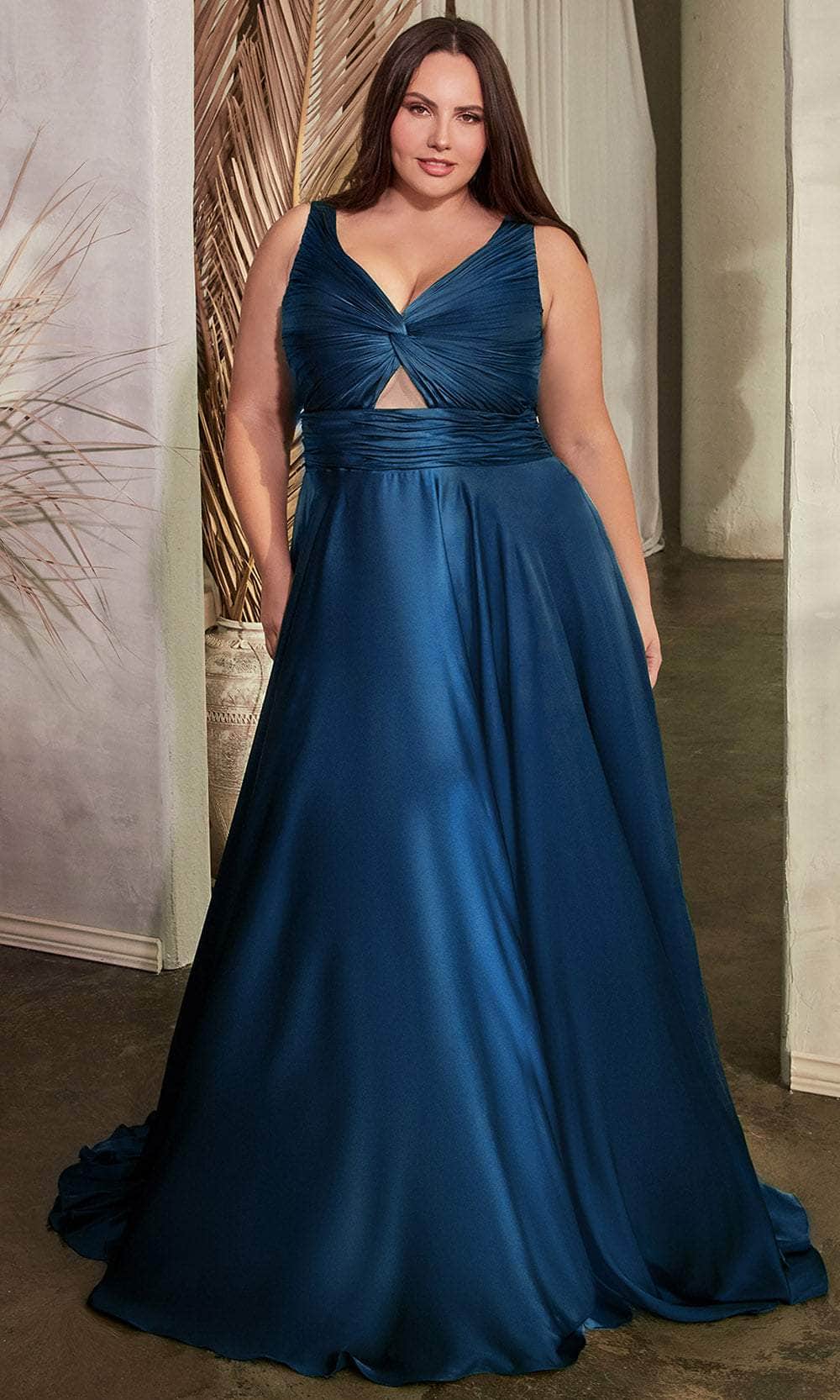 Wide Strap A-Line Prom Gown - Image 16