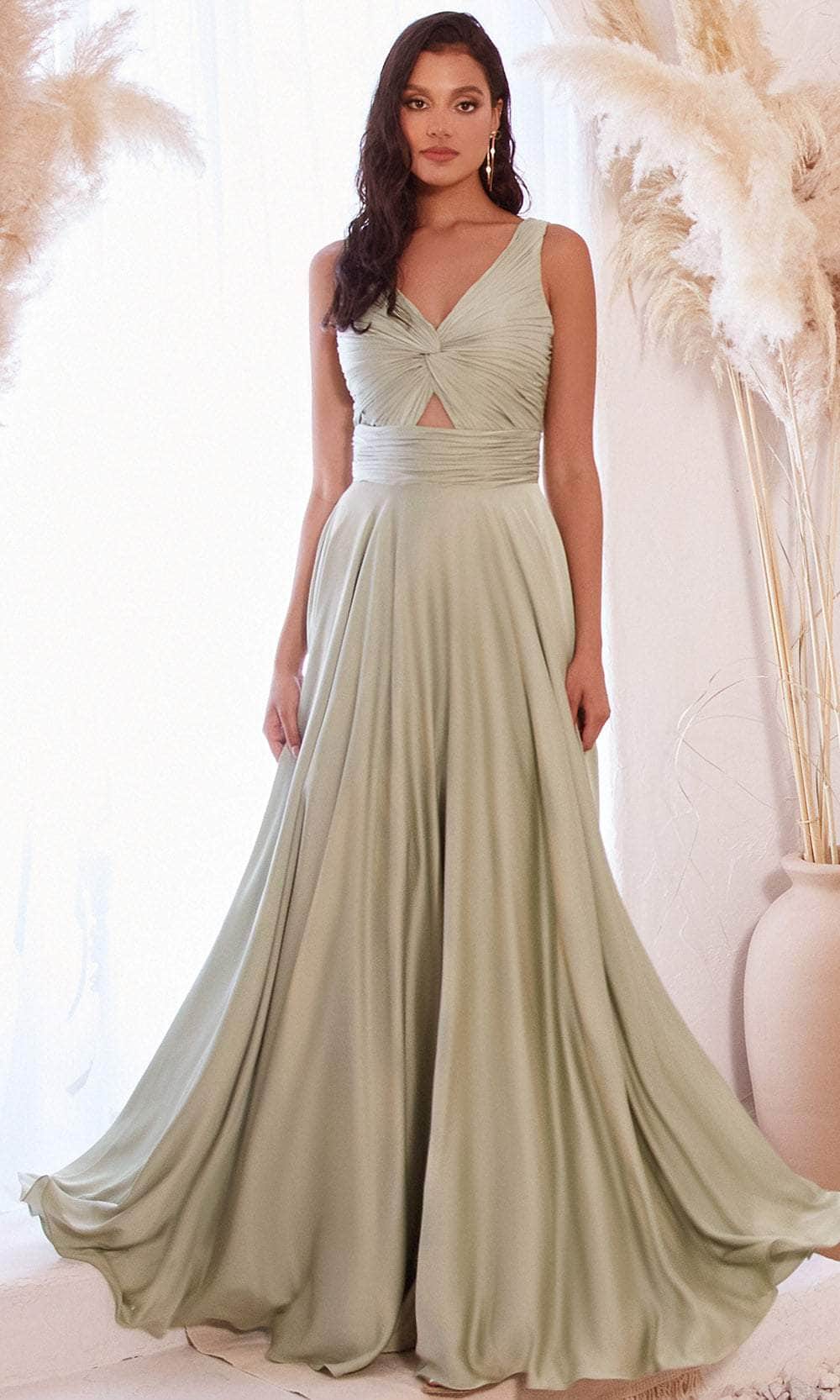 Wide Strap A-Line Prom Gown - Image 9