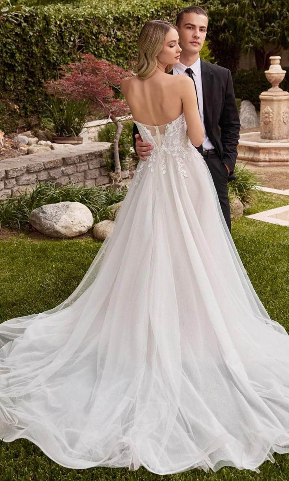 Embellished A-Line Bridal Gown - Image 2