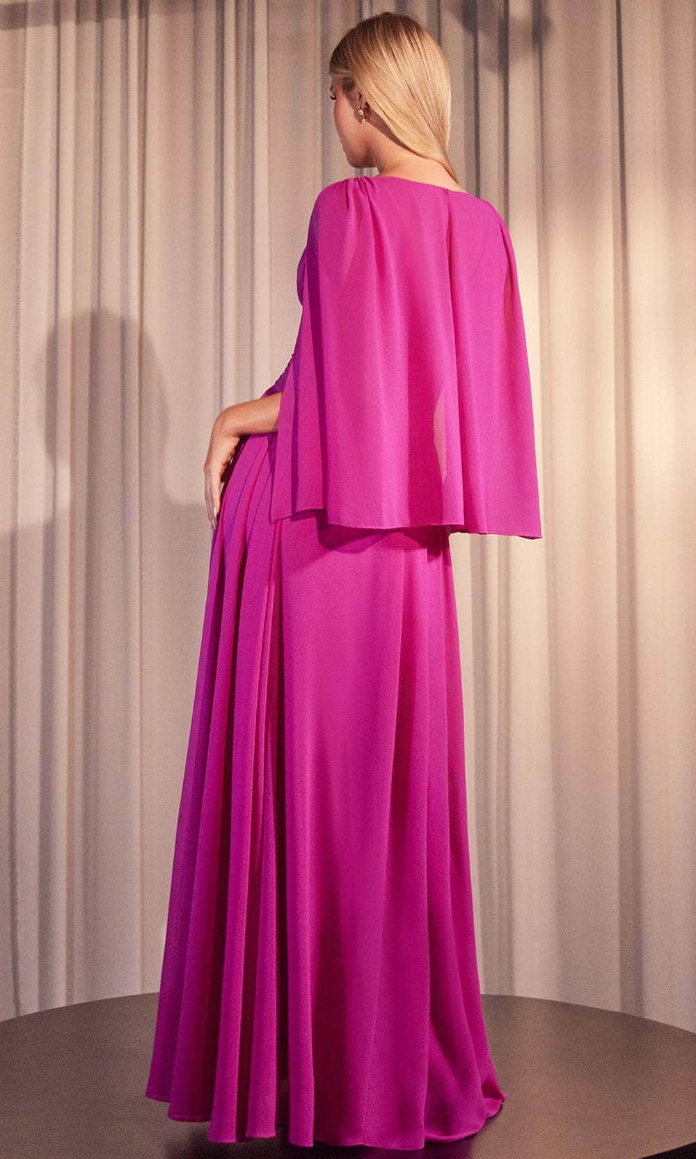 Ladivine CH028 - Ruched Waistband A-Line Prom Dress - Image 2
