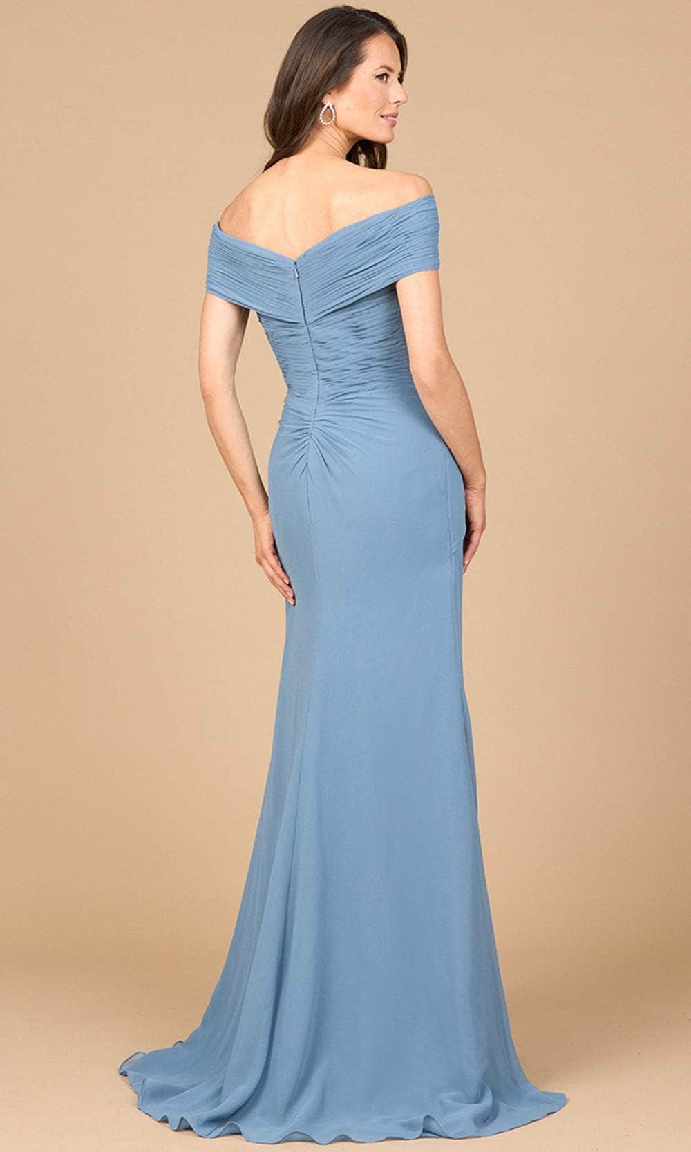 Lara Dresses 28912 - Chiffon Ruched Evening Gown - Image 2