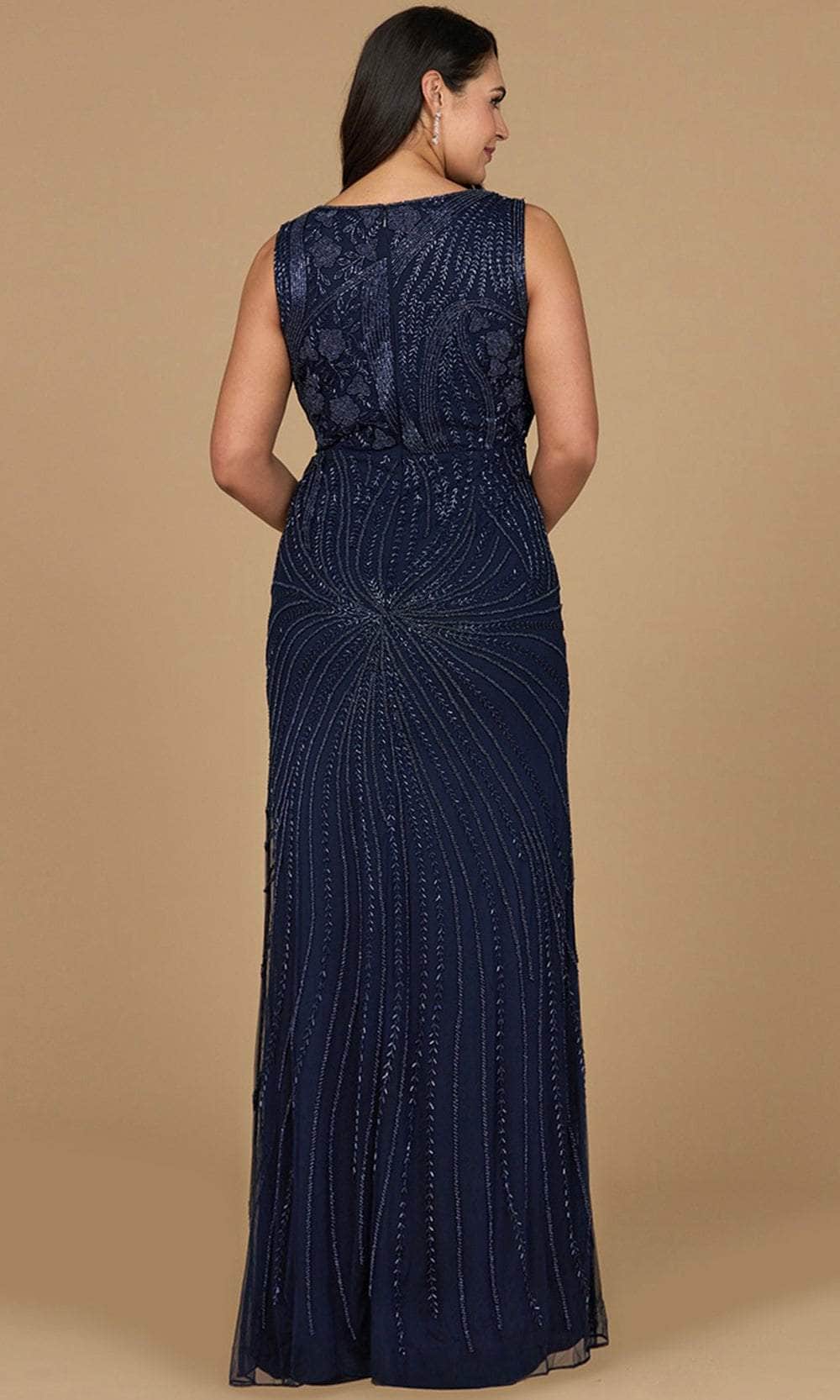 Lara Dresses 28976 - Sleeveless Beaded Ornate Evening Dress - Image 2