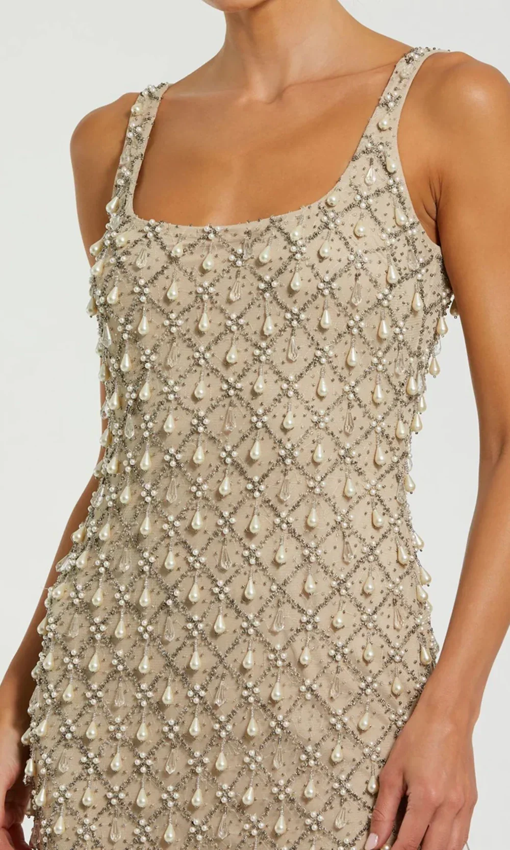 Mac Duggal 10084 - Pearl Drop Sheath Midi Dress - Image 3