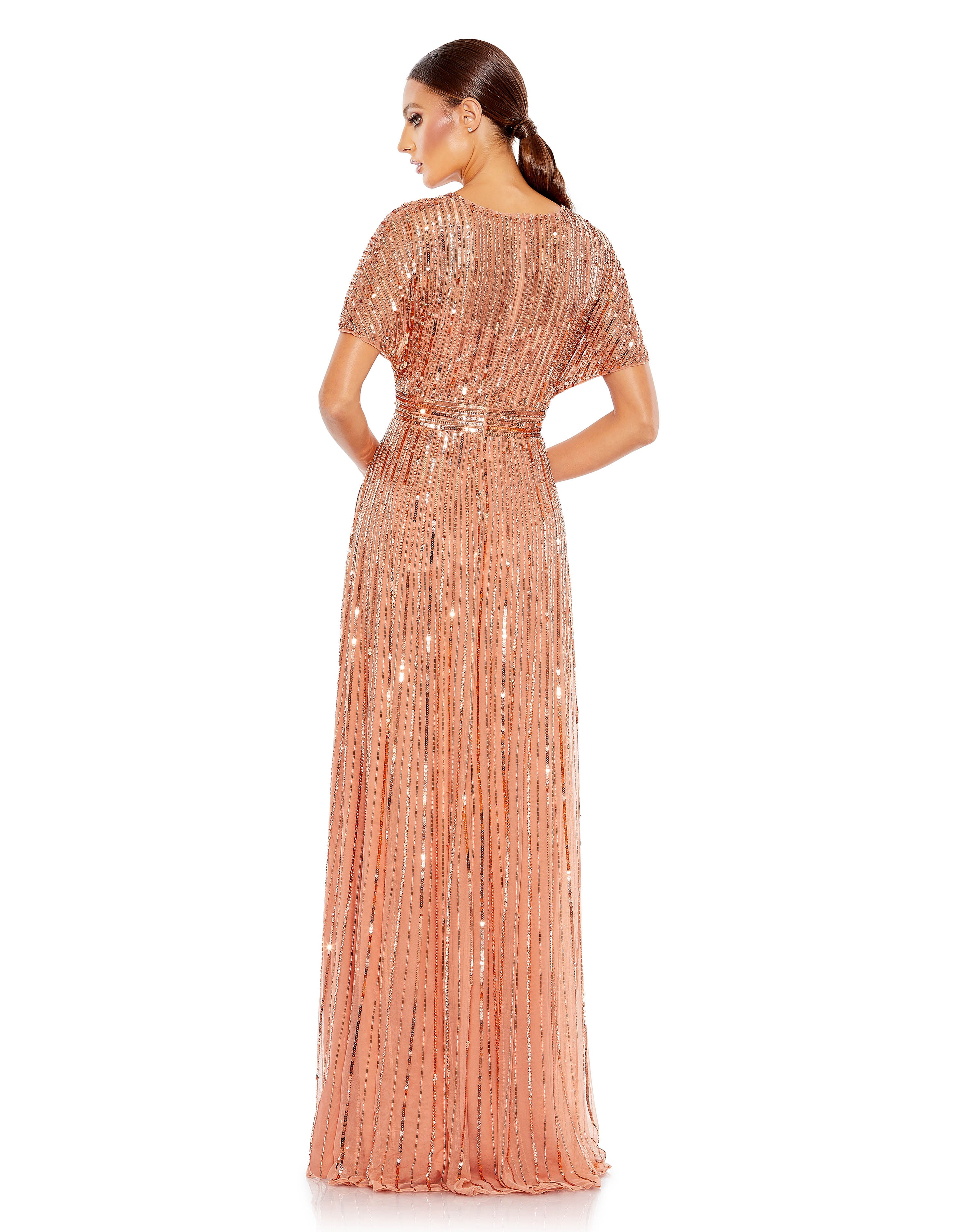 Mac Duggal 10868 - Sequin Ornate A-Line Evening Dress - Image 5