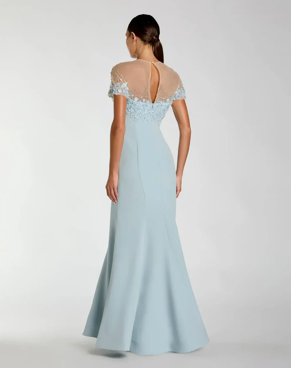 Mac Duggal 11867 - Embellished Capelet Evening Dress - Image 6