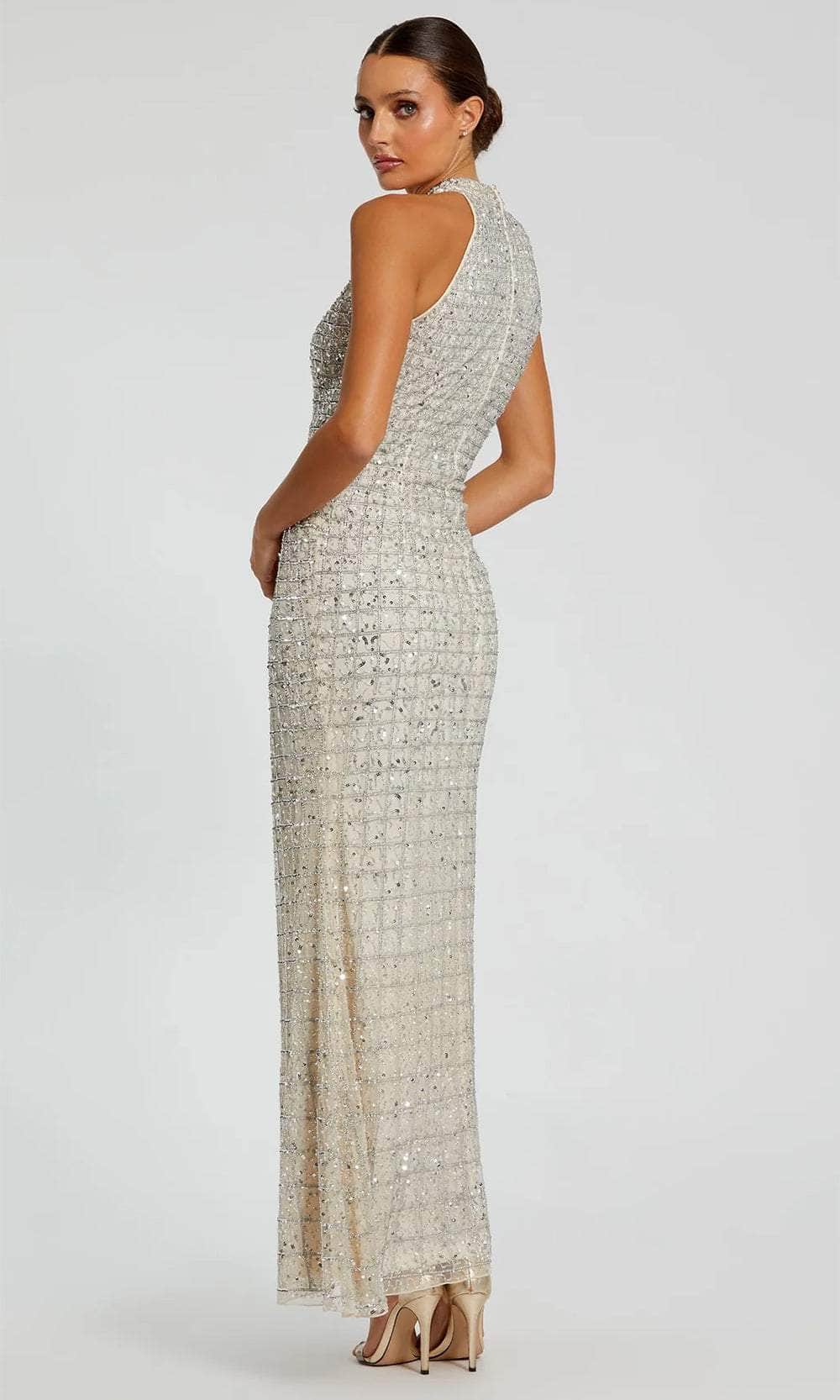 Mac Duggal 23018 - Sequined Front Cutout Evening Dress - Image 5