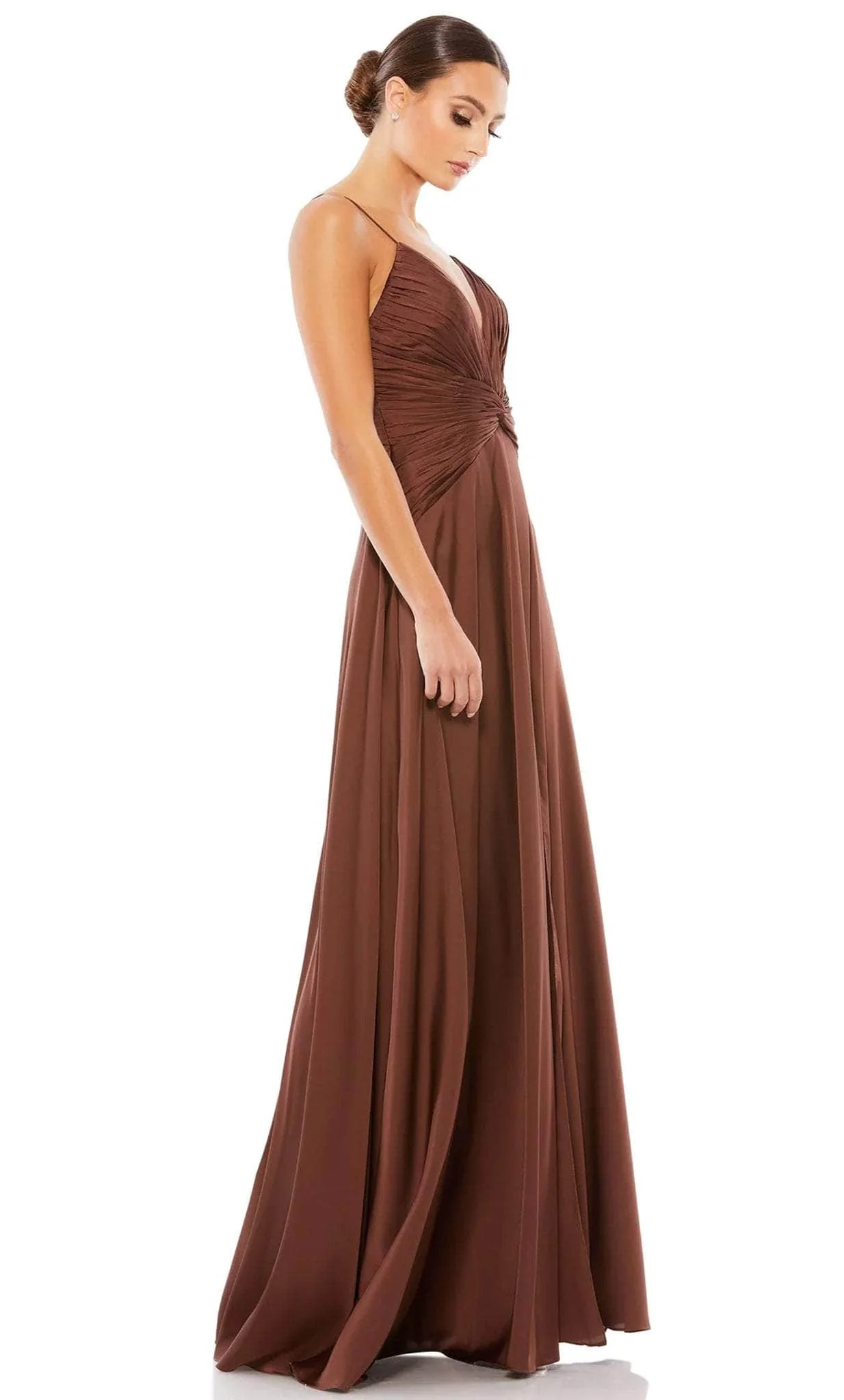 Mac Duggal 49085 - Satin Long Gown - Image 3