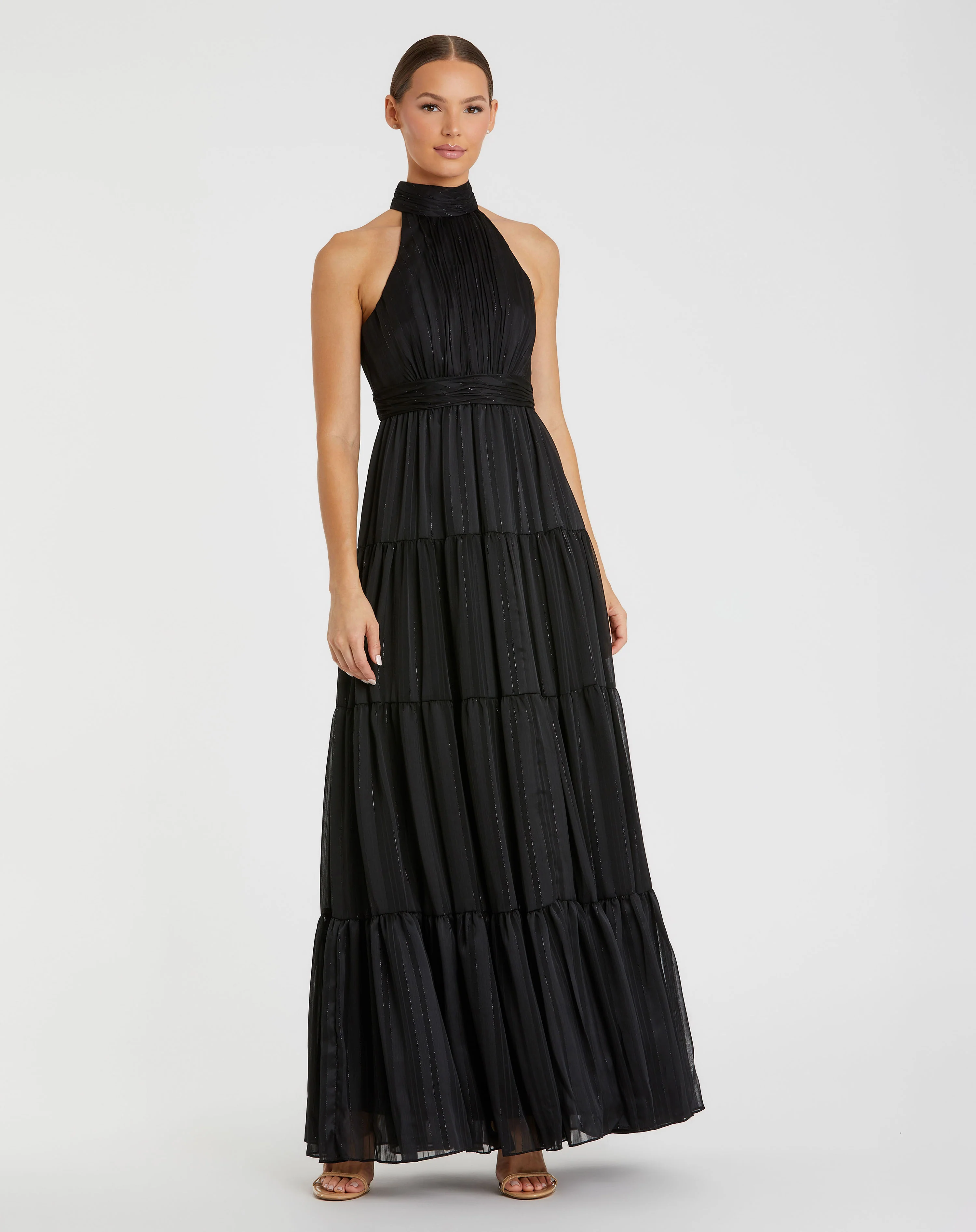 Mac Duggal 49515 - High Halter Ruched Evening Gown - Image 4