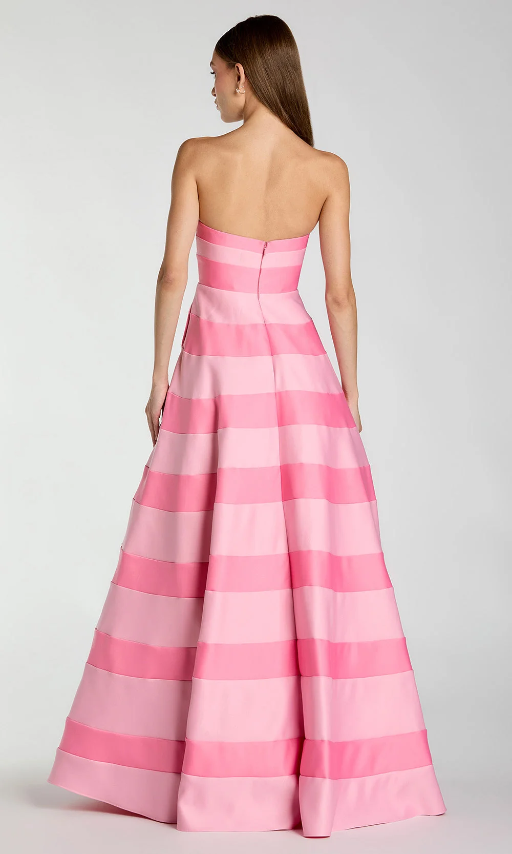 Mac Duggal 56353 - Strapless Bodice Striped Ballgown - Image 2