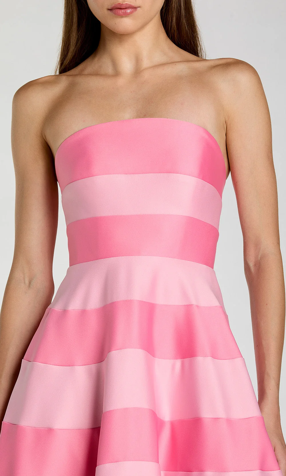 Mac Duggal 56353 - Strapless Bodice Striped Ballgown - Image 3
