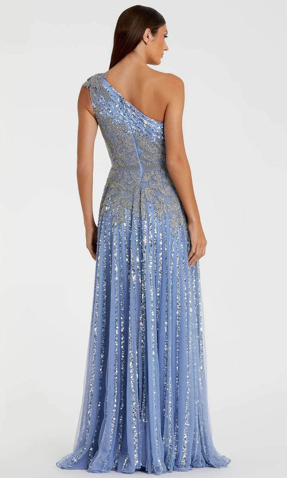 Mac Duggal 5679 - One Shoulder Cap Sleeve Evening Dress - Image 4