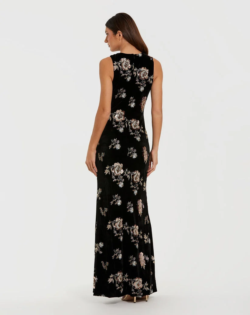 Mac Duggal 68959 - Sequin Embroidered Sleeveless Fitted Gown - Image 2