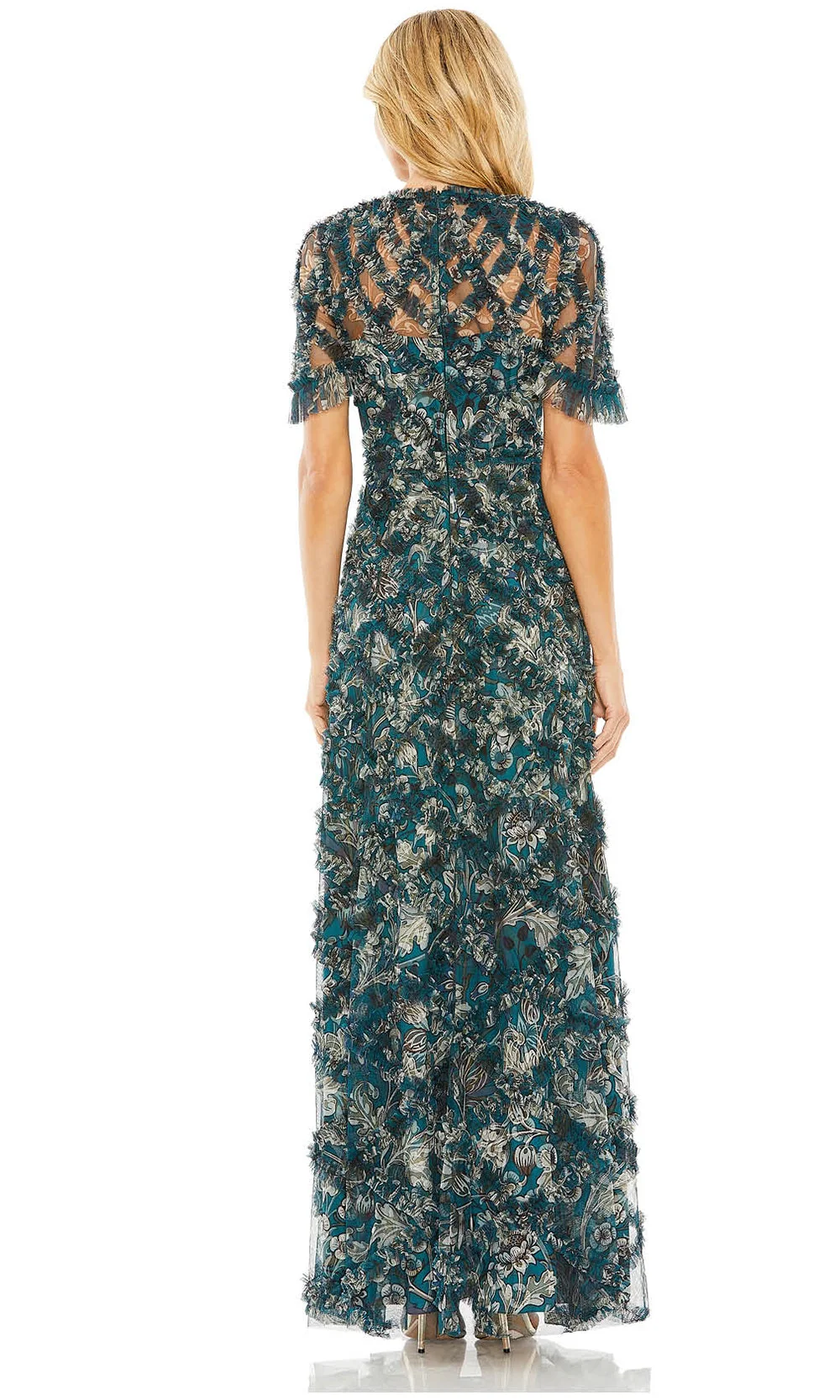 Mac Duggal 8043 - Ruffle Long Evening Dress - Image 2