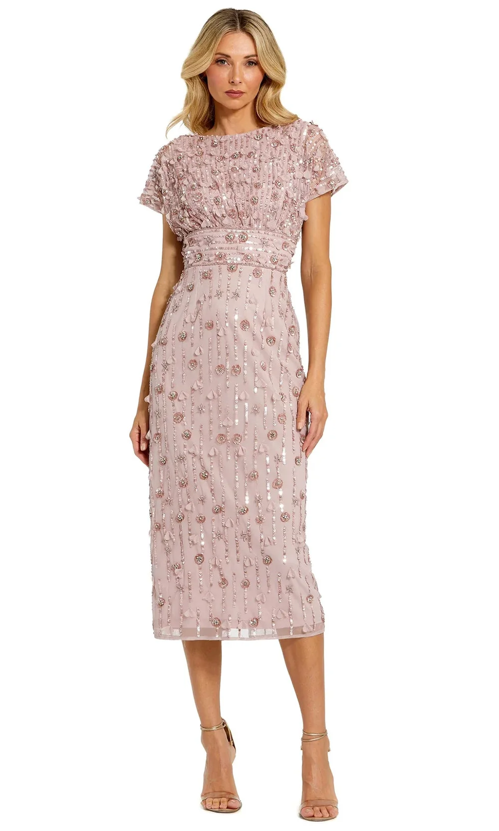 Mac Duggal 94117 - Dolman Sleeve Beaded Dress