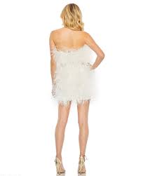 Mac Duggal A11436 - Feathered Sheath Cocktail Dress - Image 9
