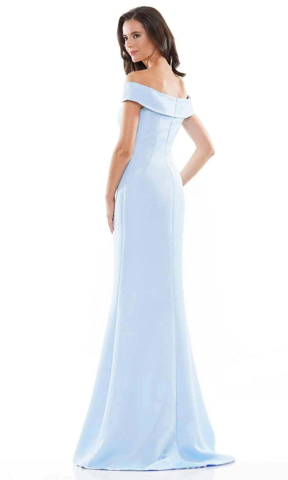 Marsoni by Colors - MV1153 Off-Shoulder Mermaid Evening Gown - Image 4