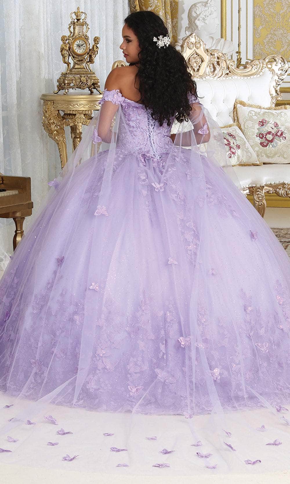 May Queen LK236 - Off Shoulder Ballgown - Image 4