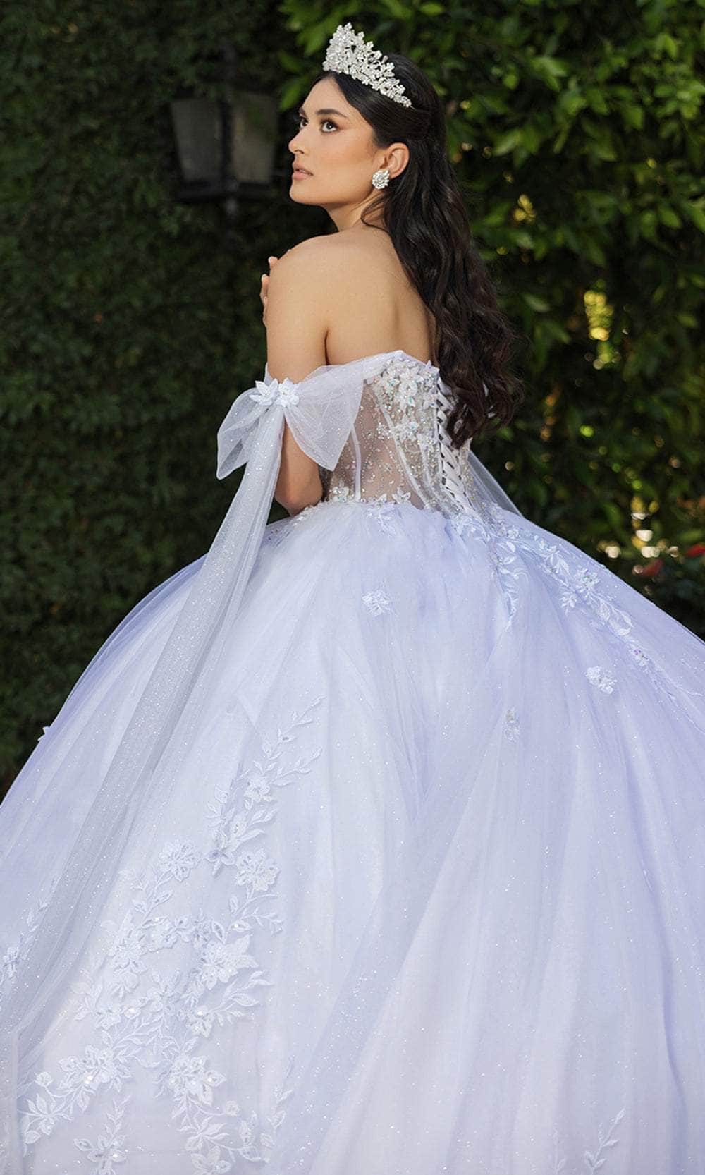 May Queen LK263 - Bow Basque Ballgown - Image 5