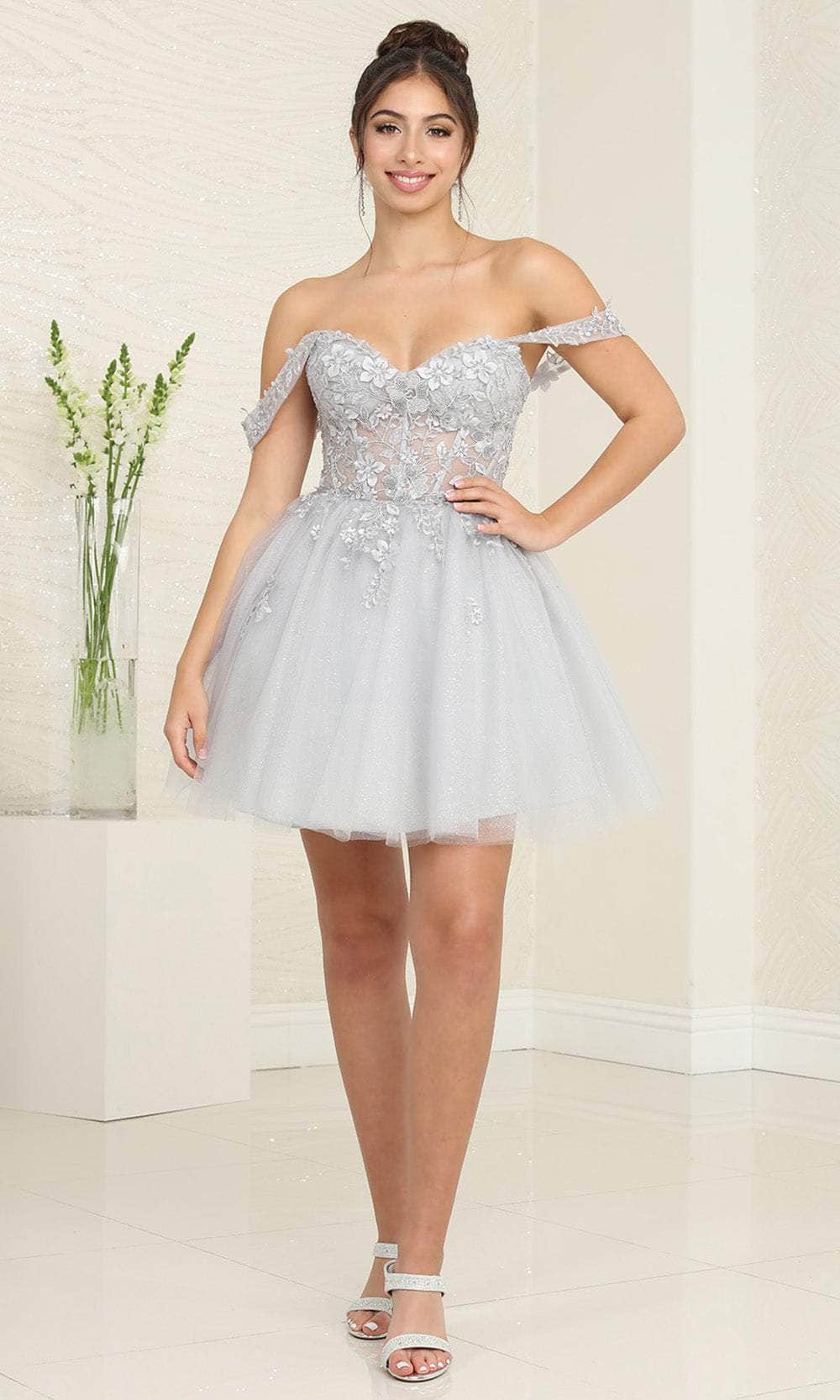 May Queen MQ2091 - Off Shoulder Short Dress - Image 6