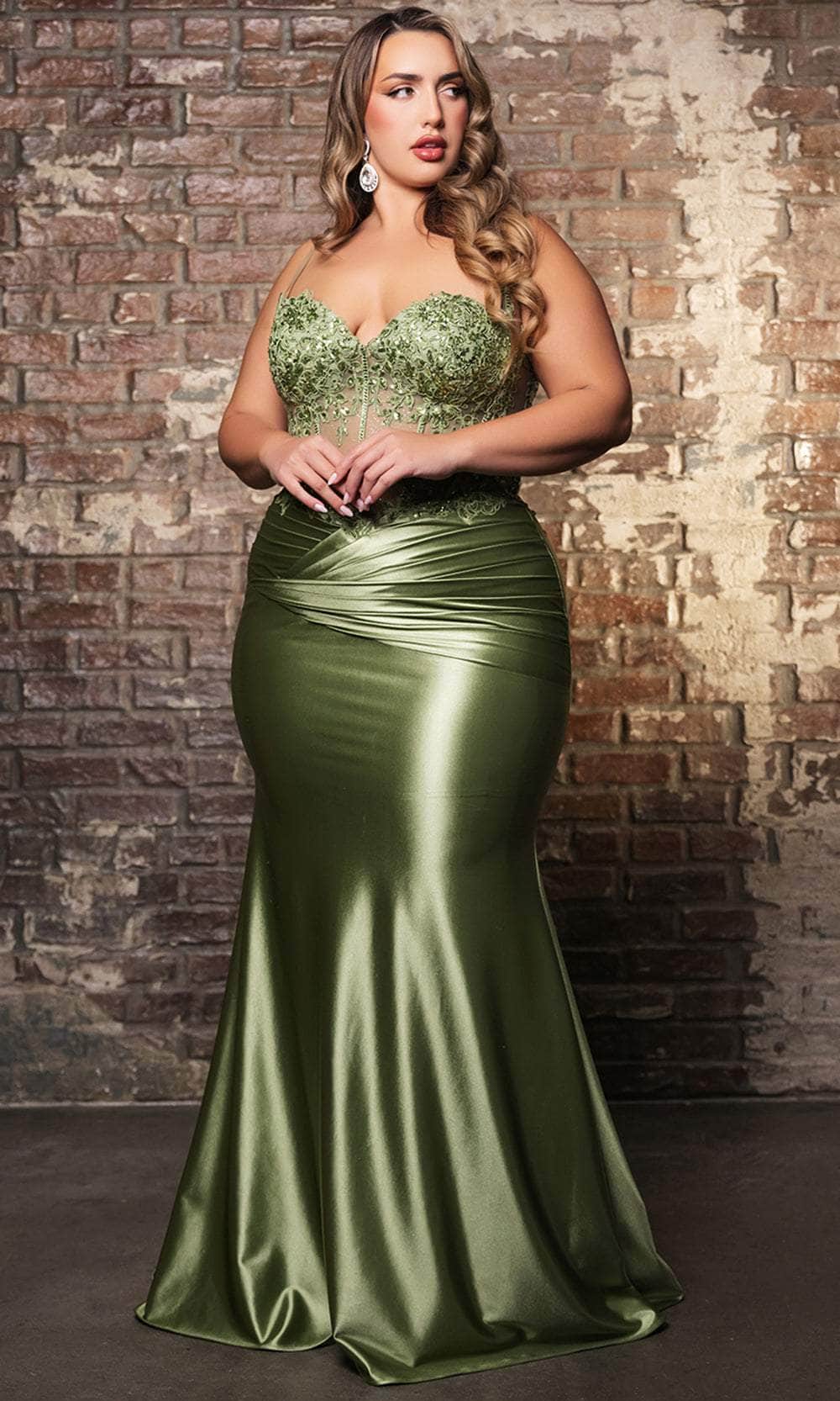 May Queen MQ2139 - Floral Print Sheath Gown - Image 19
