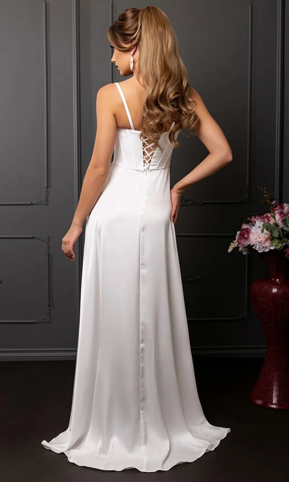 May Queen MQ2242 - Draped Ruffle Evening Dress - Image 9